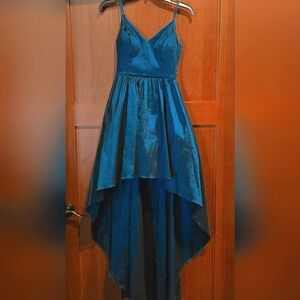 B Darlin Teal High Low Dress